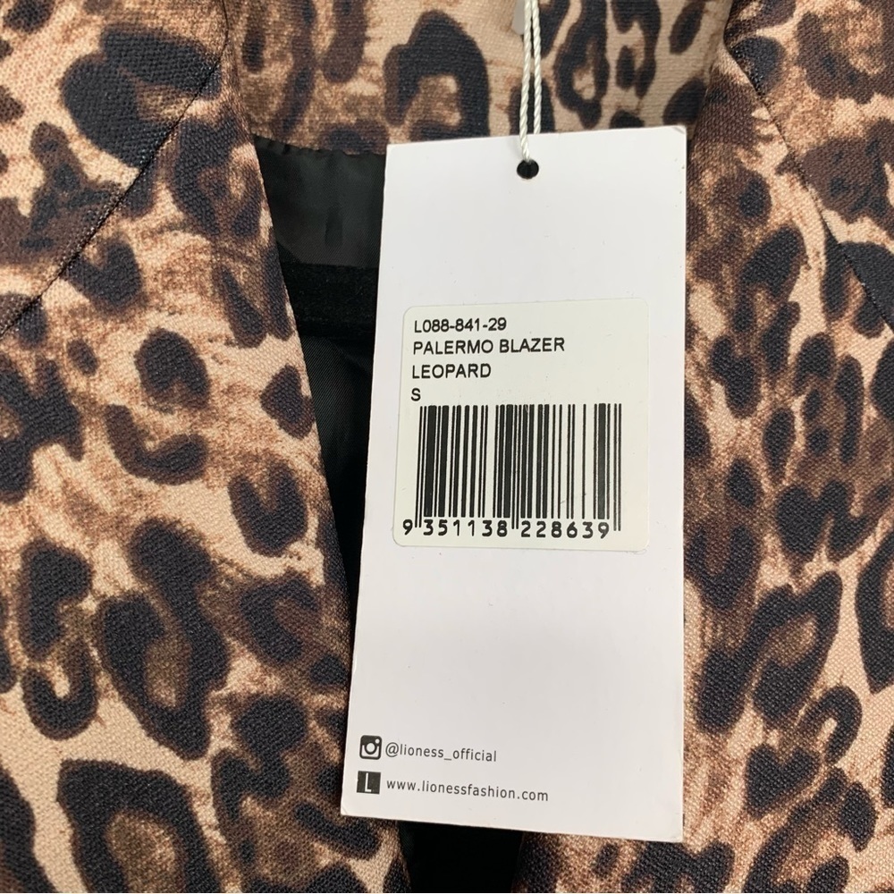 NWT Lioness Palermo Leopard Print Blazer Size Small - Picture 11 of 14